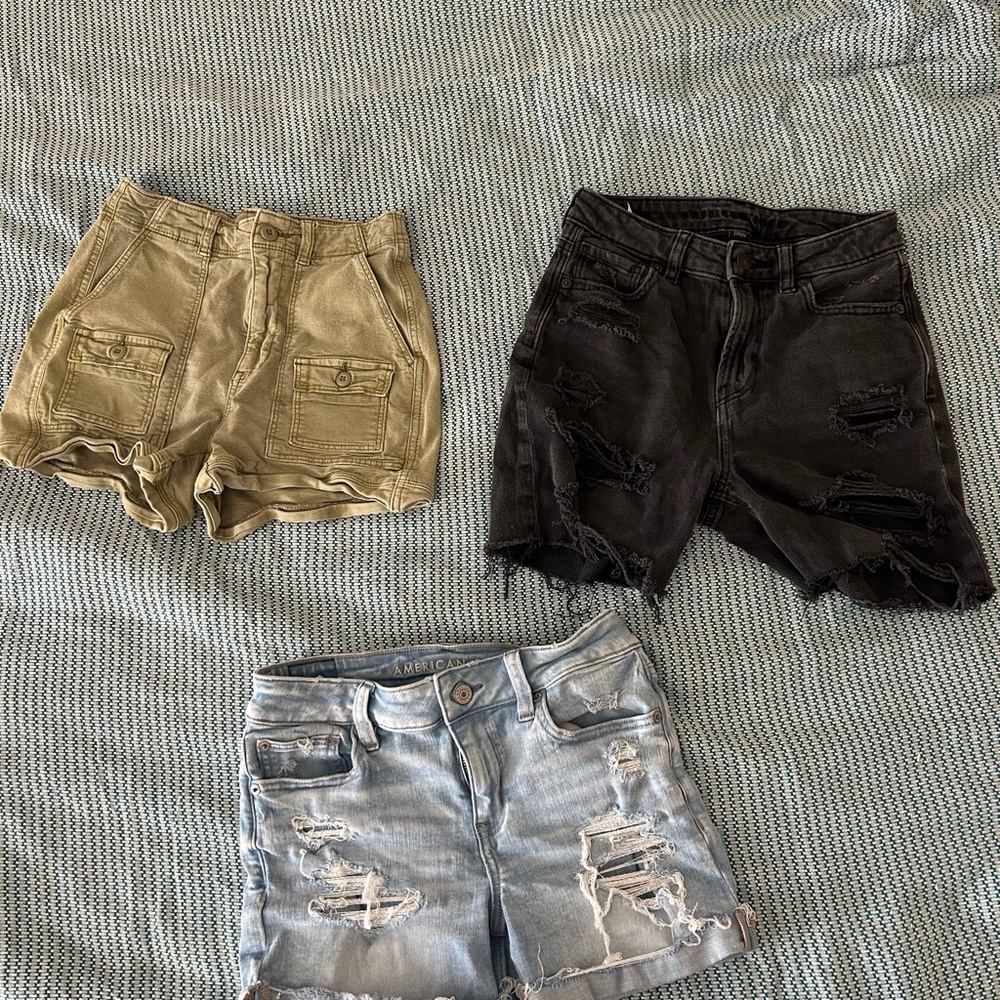 American Eagle Shorts Trio 0-2